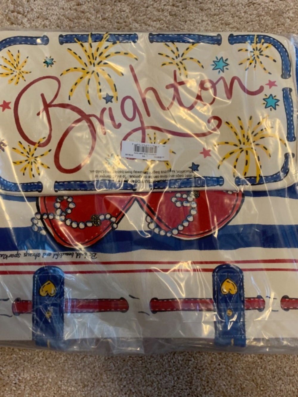 Brighton Striped Love Tote Bag - Picture 2 of 5